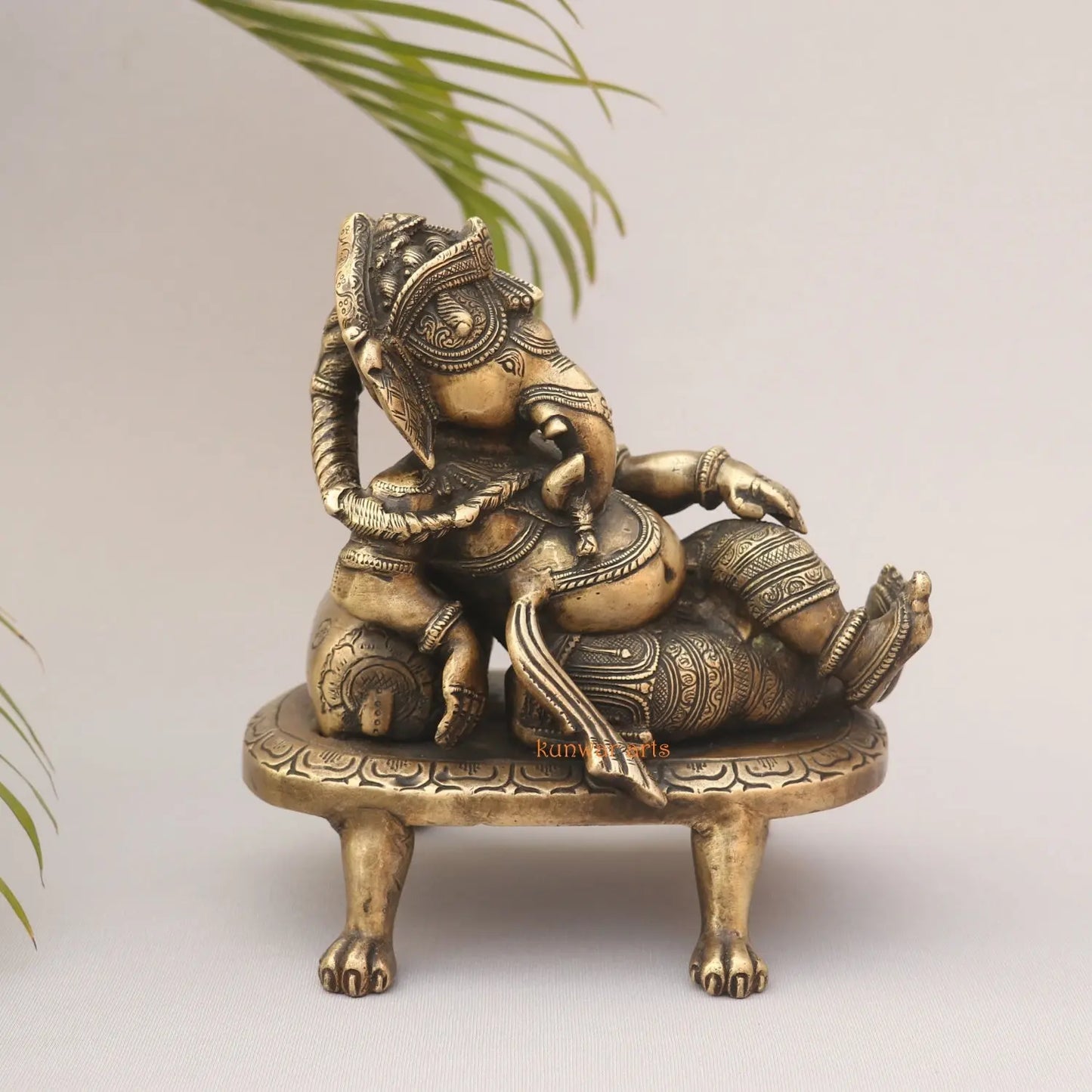 Brass Vintage Ganesh Idol kunwar arts