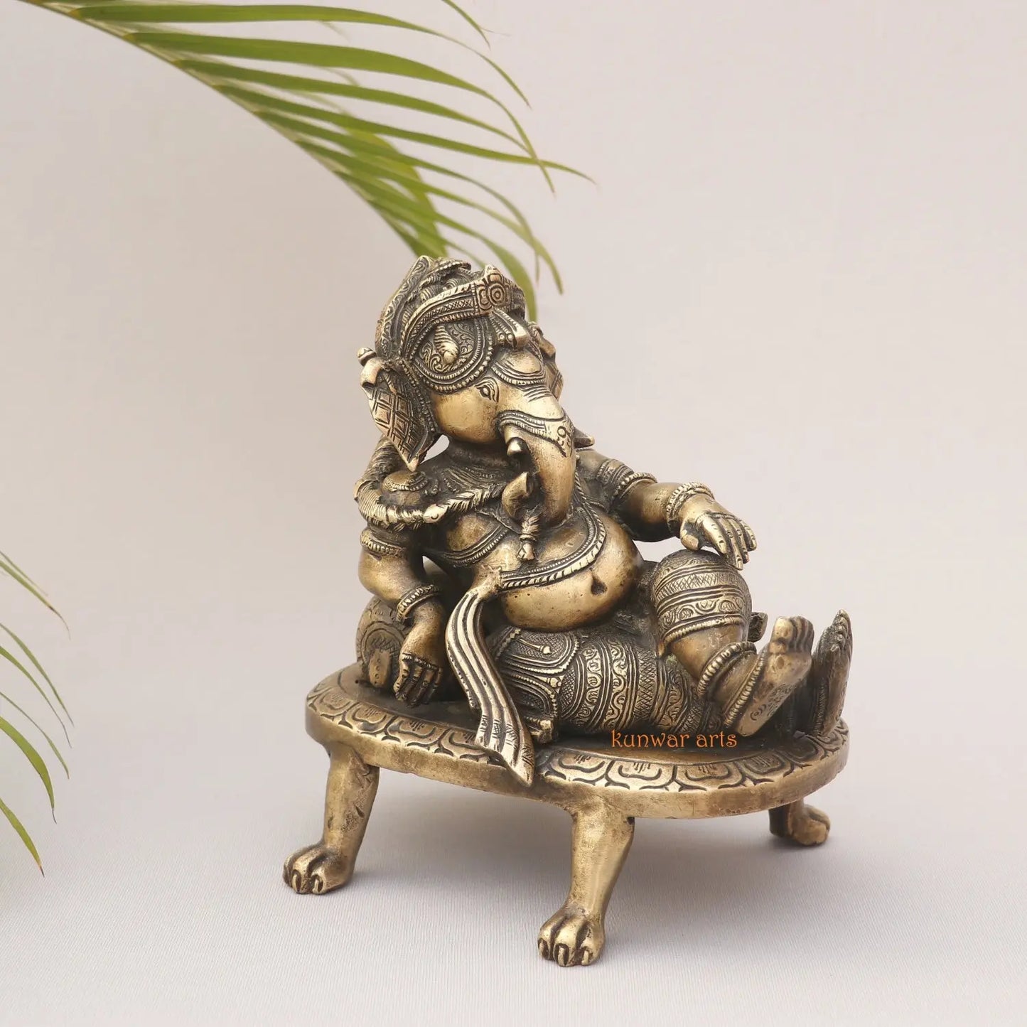Brass Vintage Ganesh Idol kunwar arts