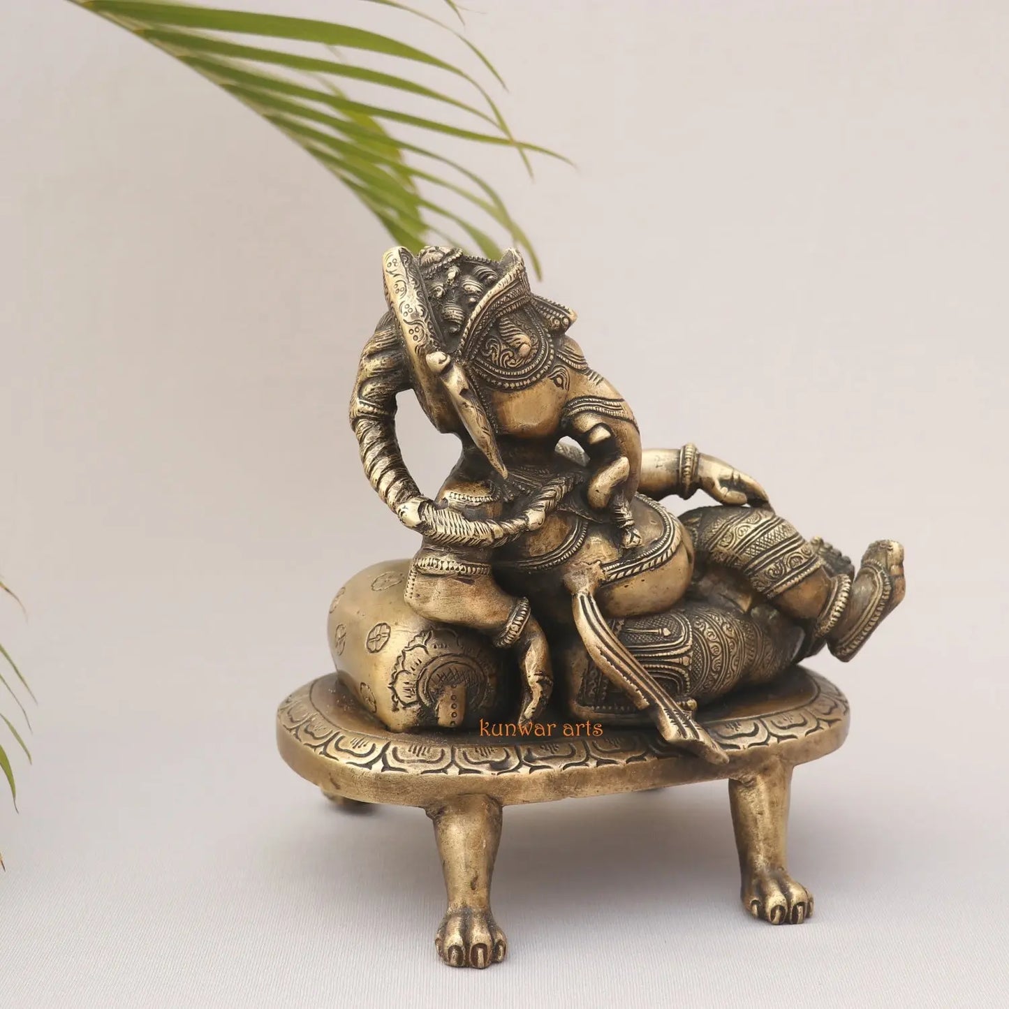 Brass Vintage Ganesh Idol kunwar arts