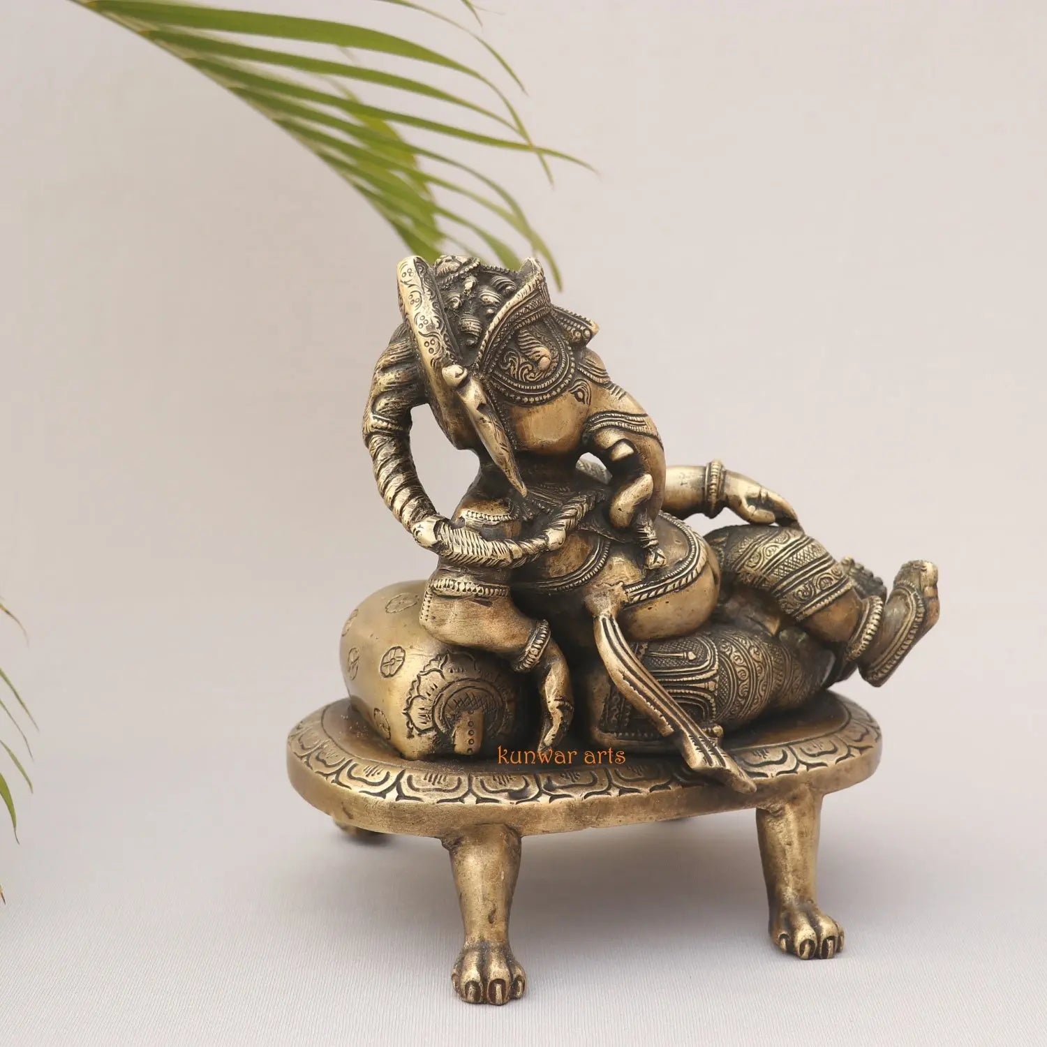 Brass Vintage Ganesh Idol kunwar arts