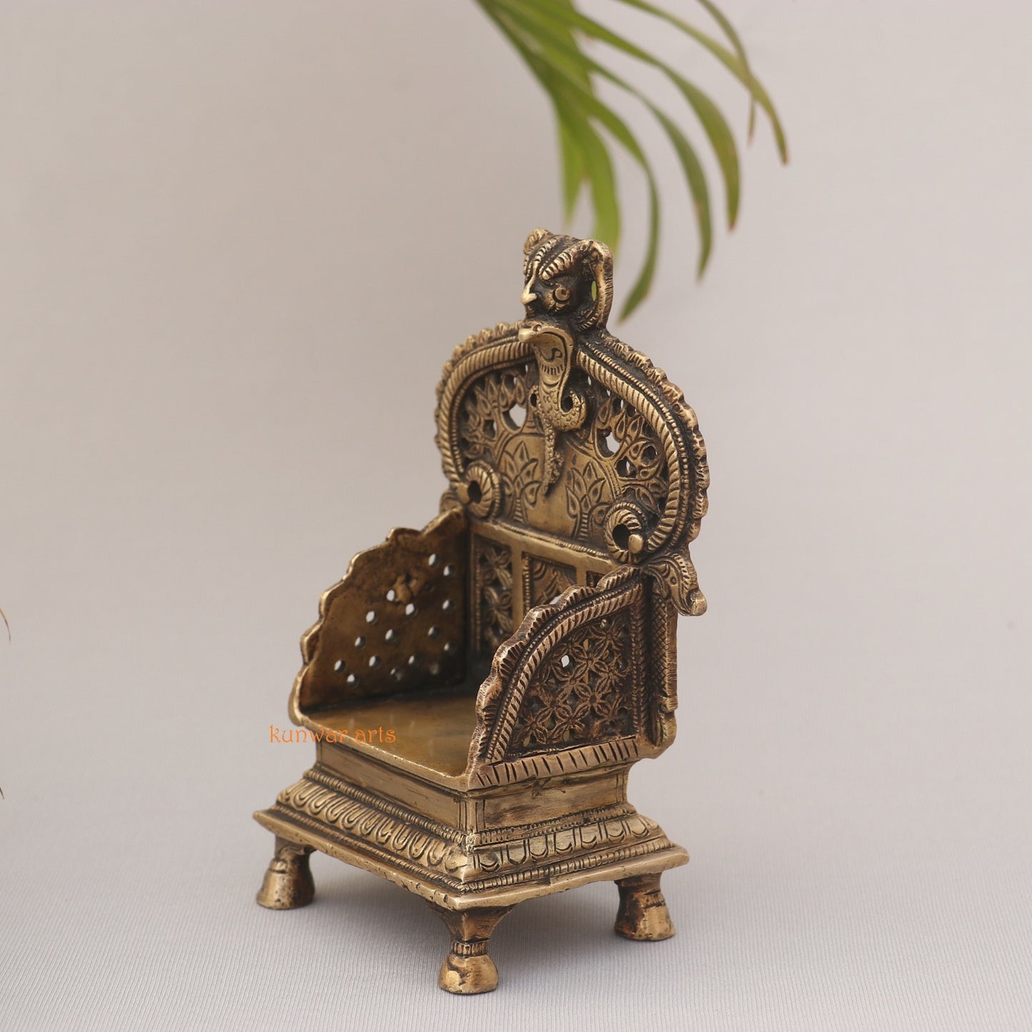 Brass Small Decorated Puja Temple Prabhavali