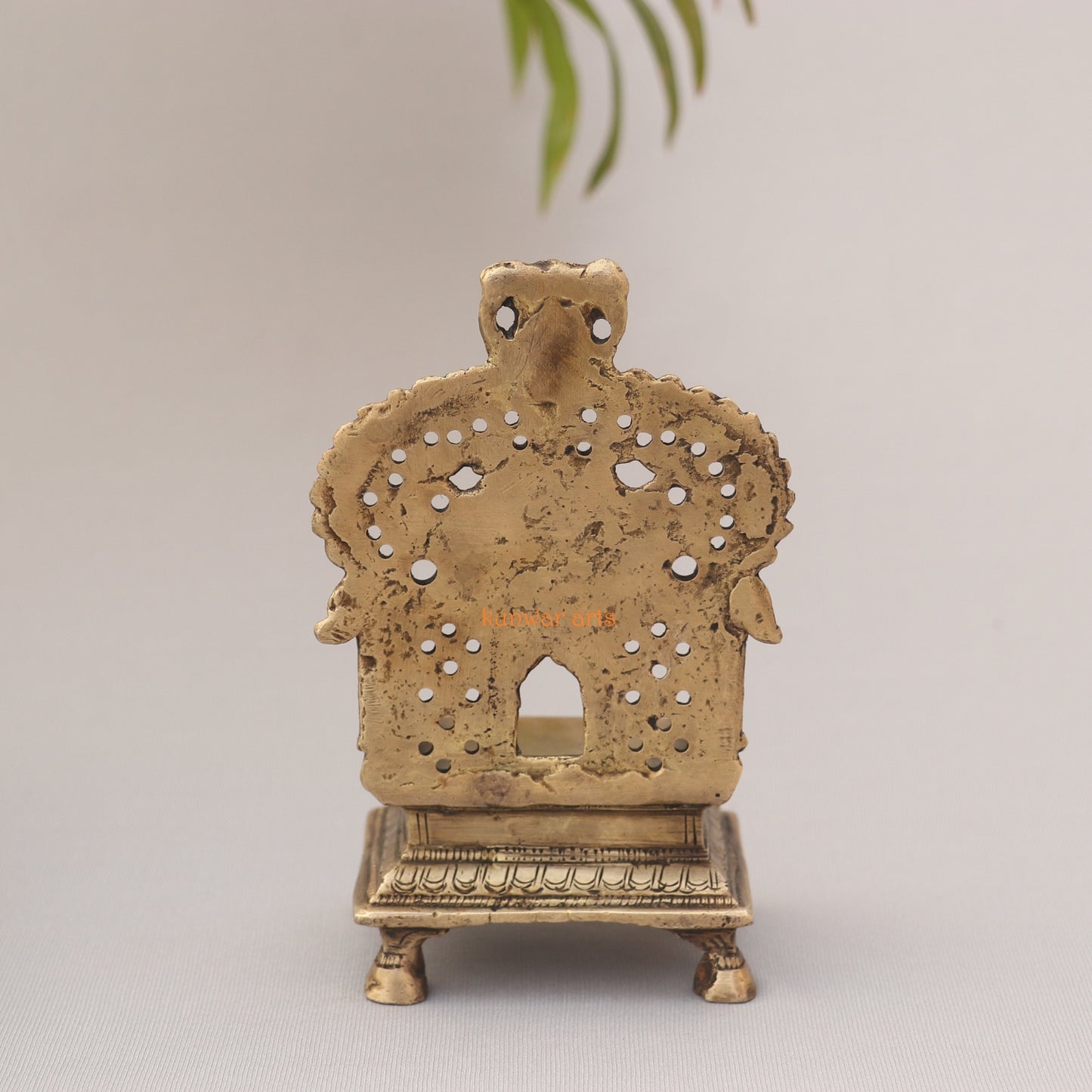 Brass Small Decorated Puja Temple Prabhavali
