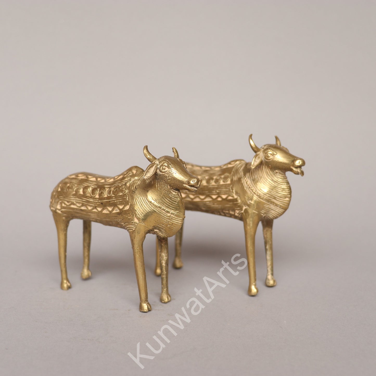 Brass Bullock Cart Figurine