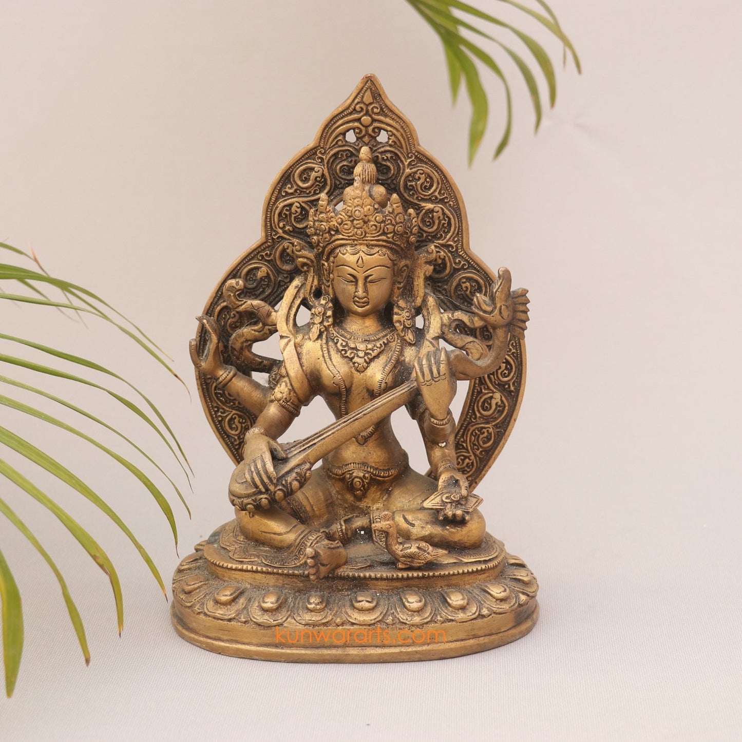 Brass Sarasvati Statue
