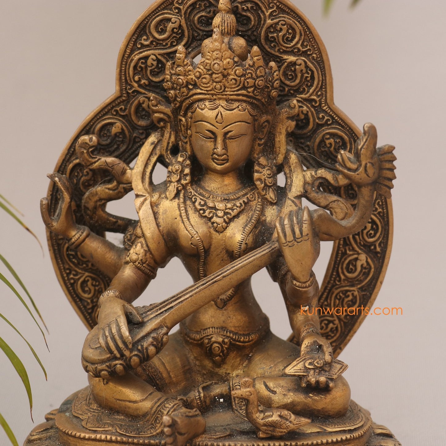 Brass Sarasvati Statue