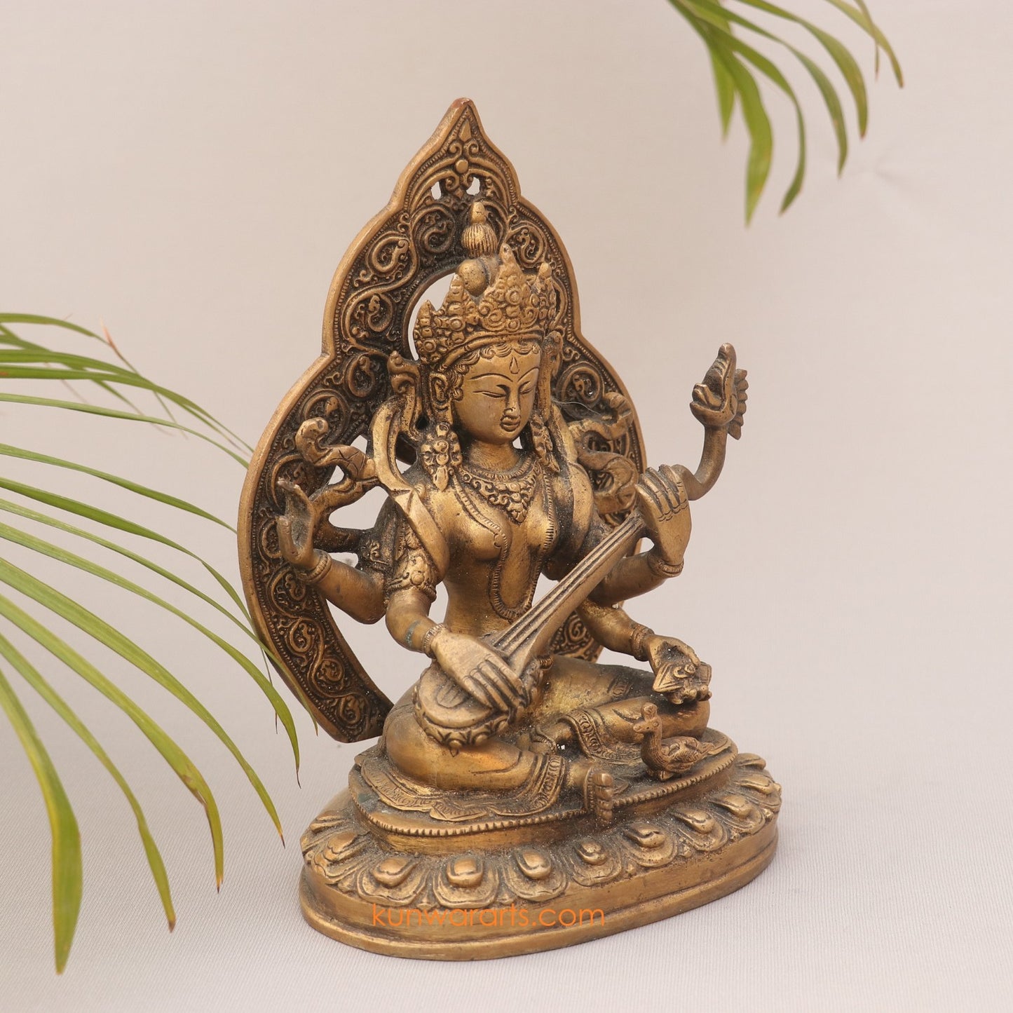 Brass Sarasvati Statue