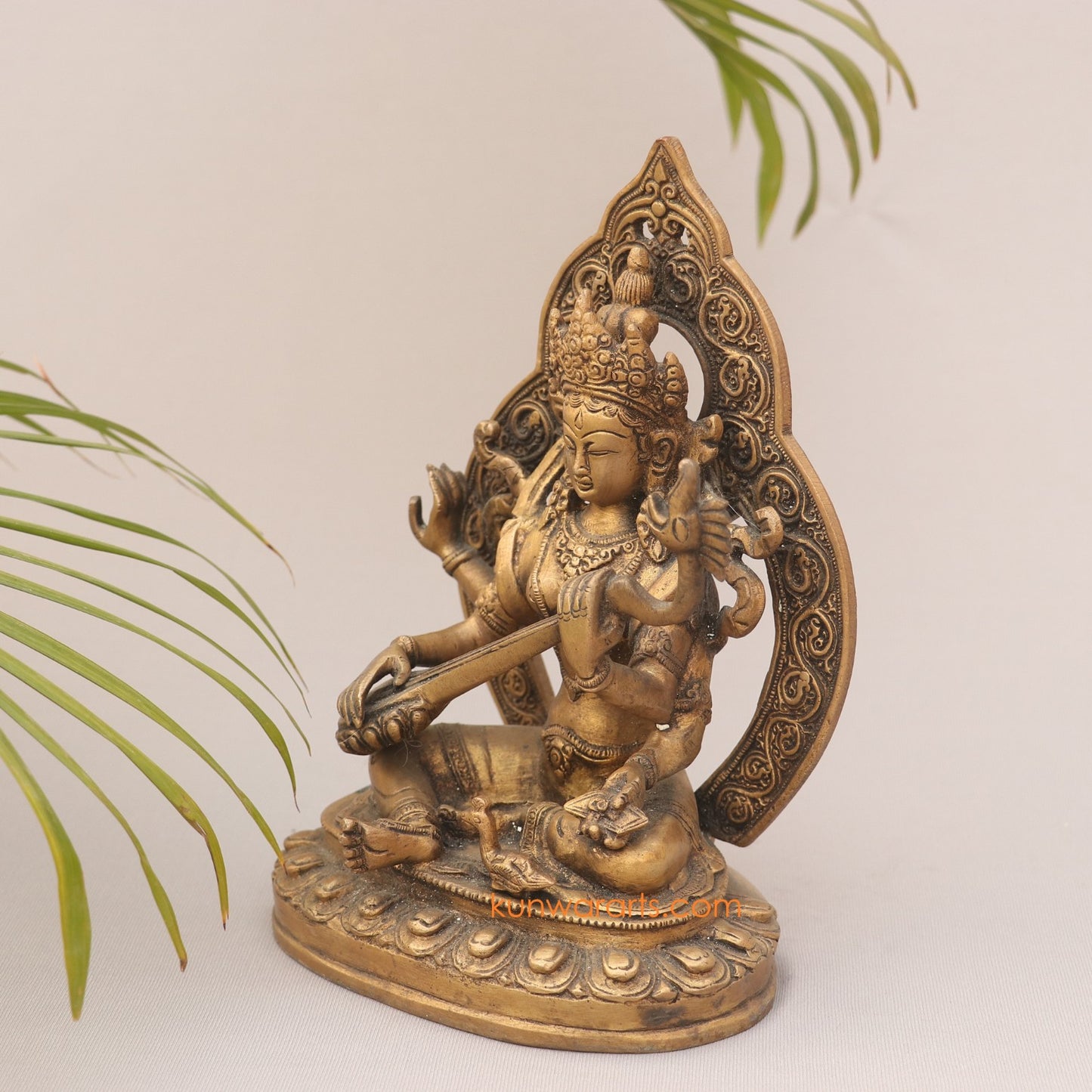Brass Sarasvati Statue