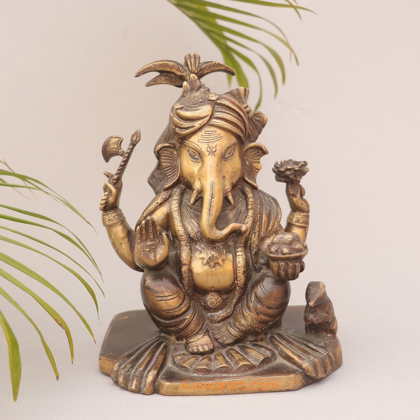 Brass Vintage Lord Ganesh Idol