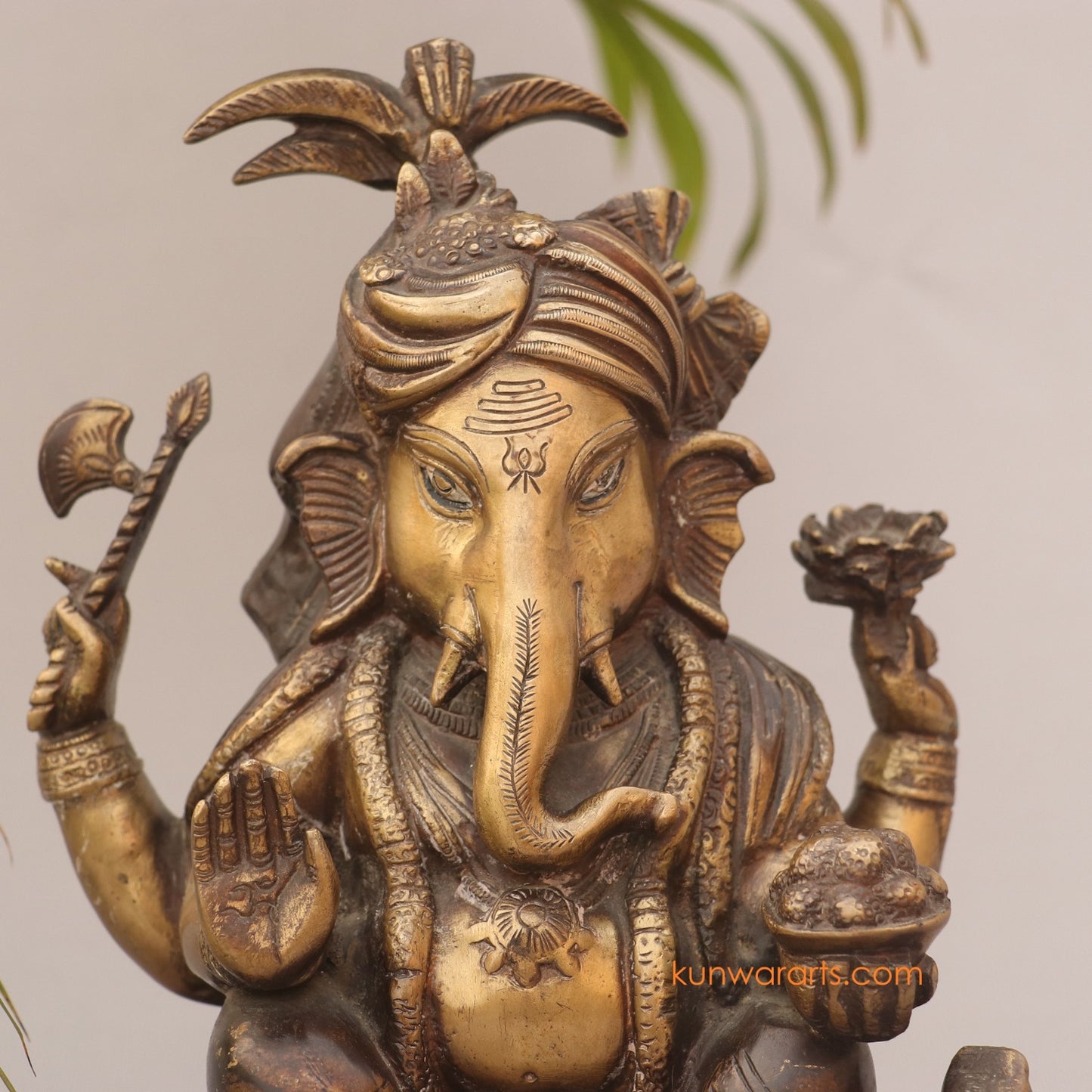 Brass Vintage Lord Ganesh Idol