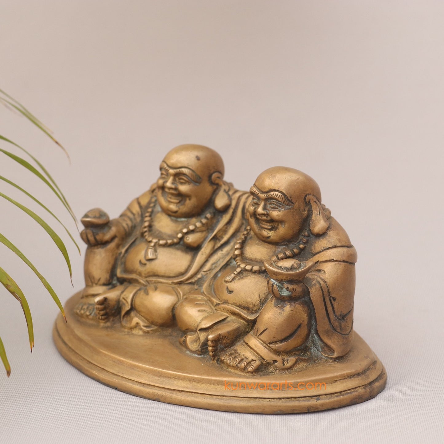 Brass Laughing Buddha as a Wealth Giver (Vastu Compliant)