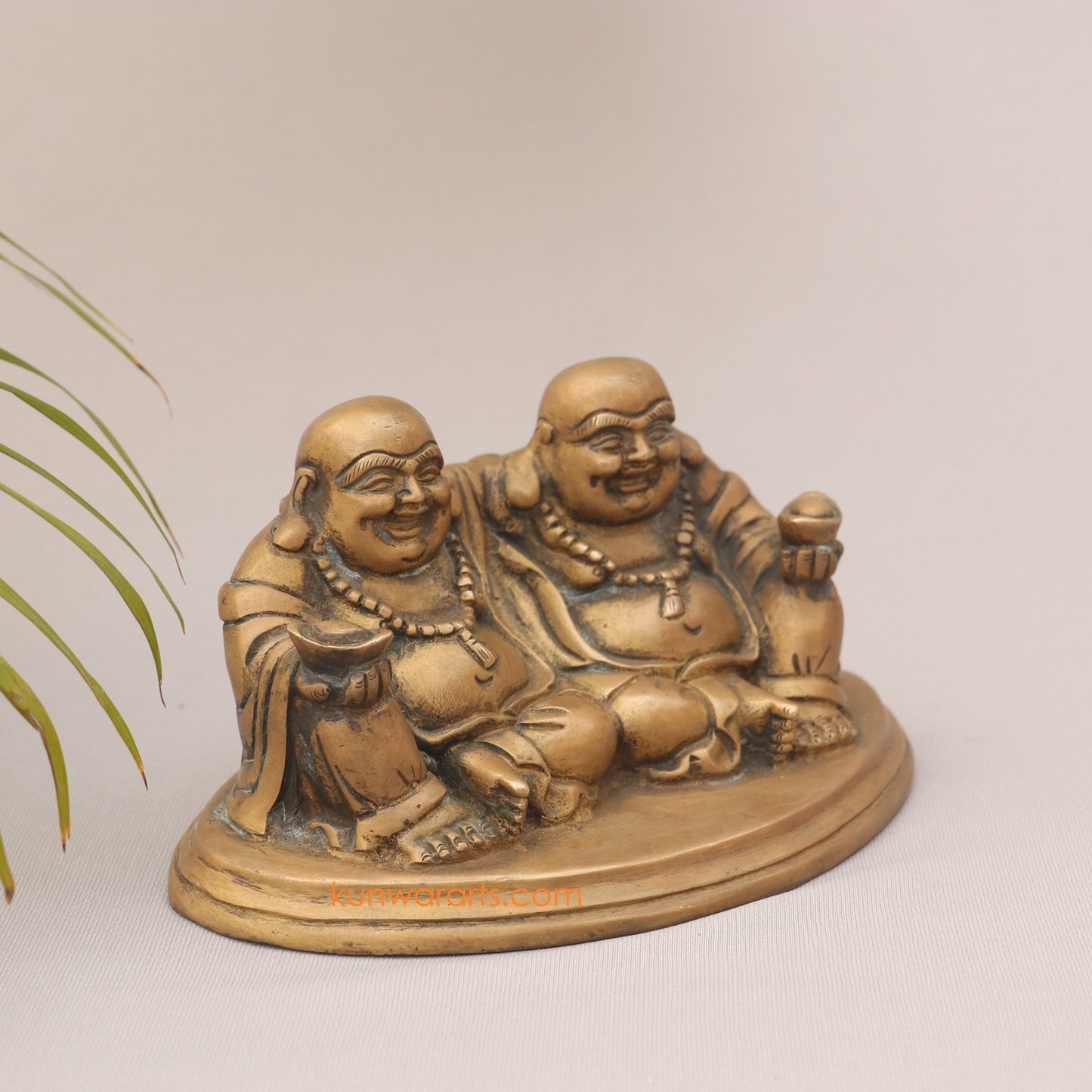 Brass Laughing Buddha as a Wealth Giver (Vastu Compliant)