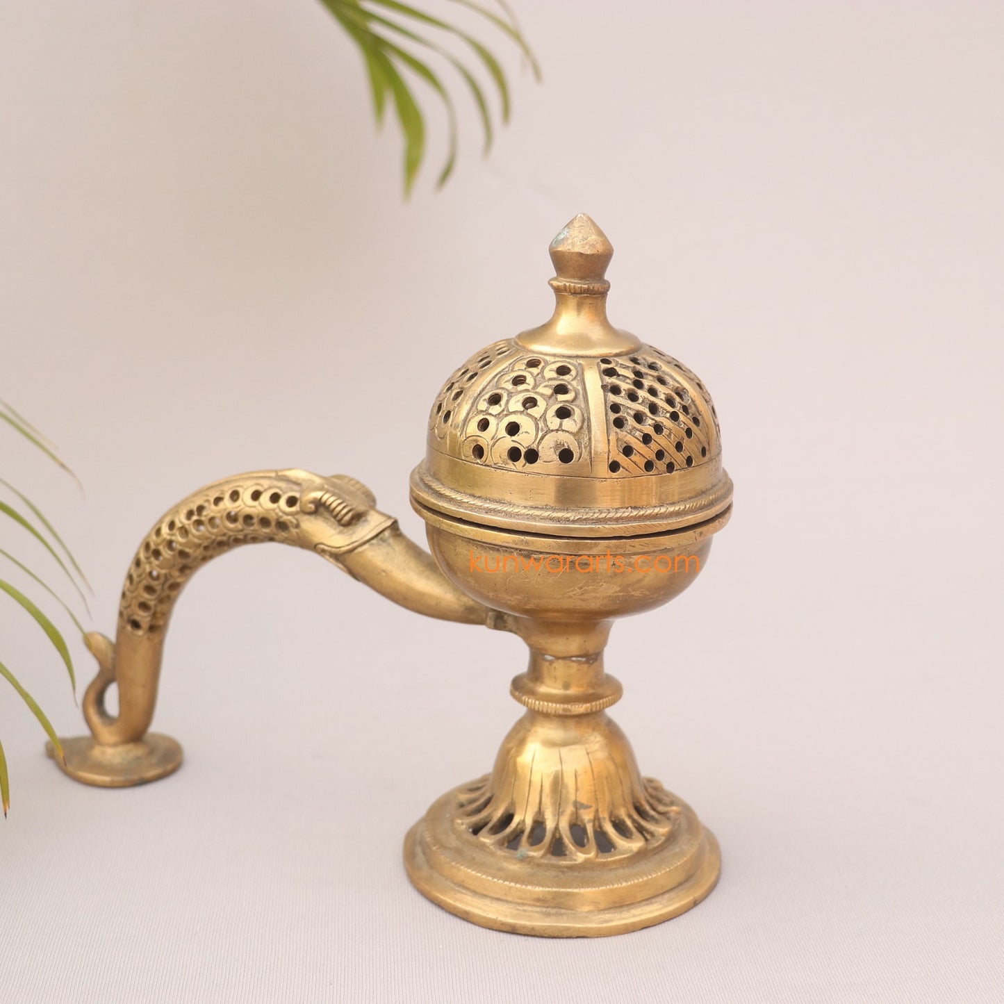 Brass Decorative Incense Burner Figurine