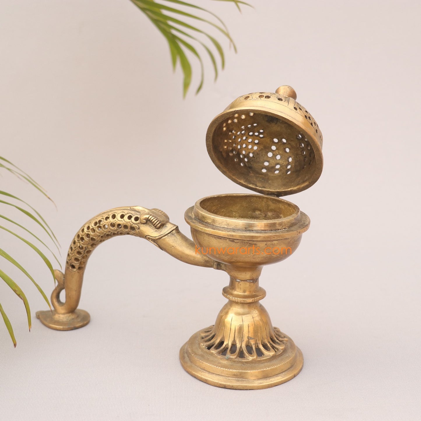 Brass Decorative Incense Burner Figurine