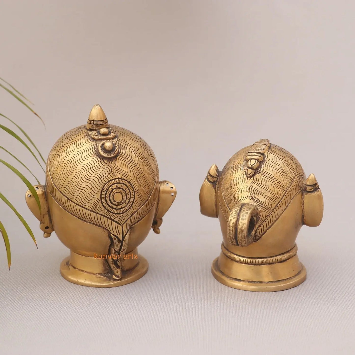 Superfine Brass Shiva Gauri Mukhlingam Head kunwar arts