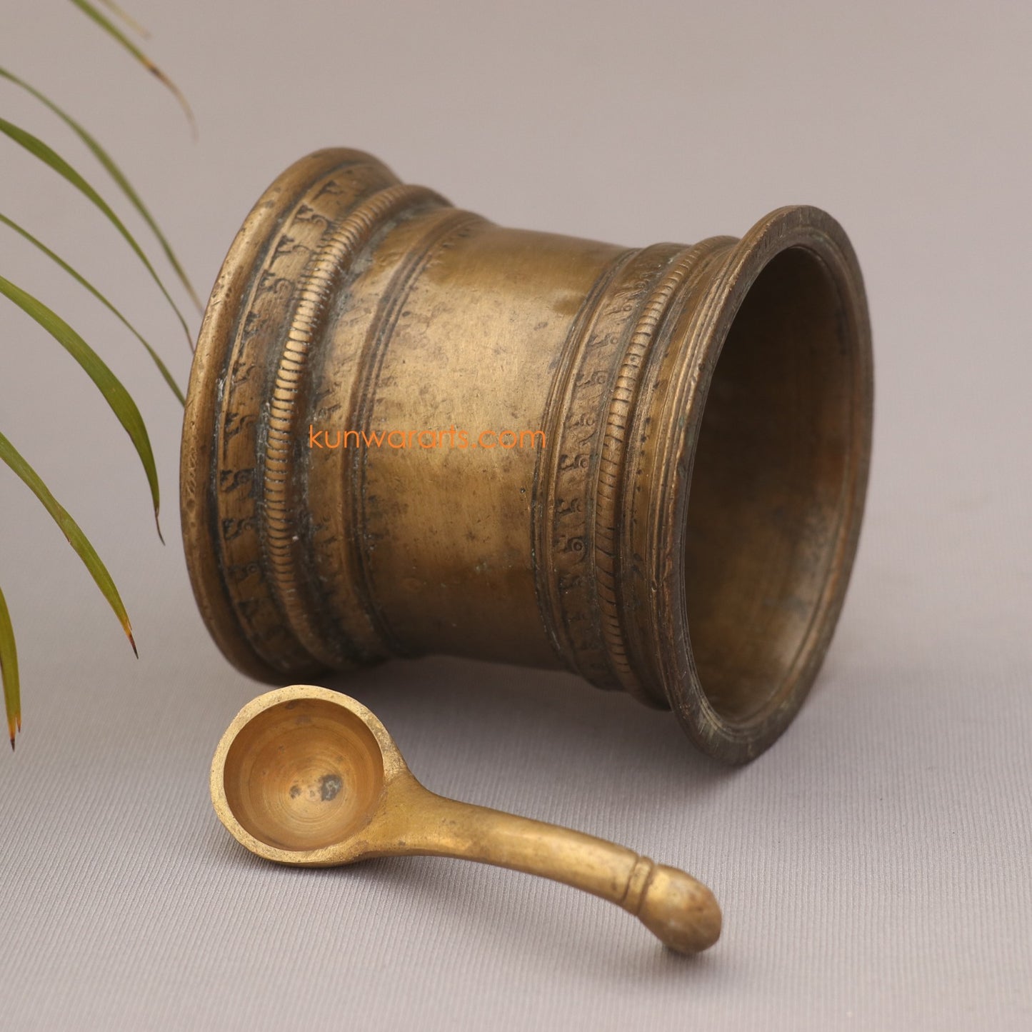 Brass Vintage Panjpathar (Pooja Article)