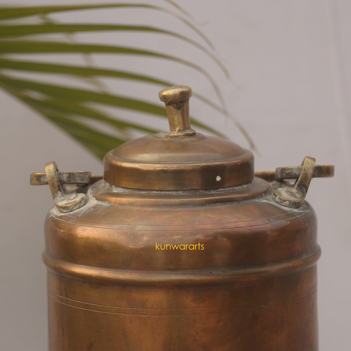 Brass Vintage Thooku Vessel Box 30 cm