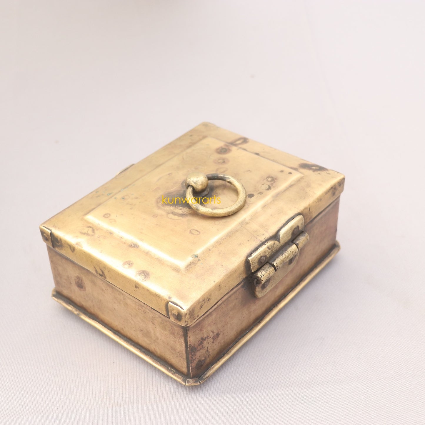 Brass Kitchen Original Indian Spice Storage Container Organizer, Home and Décor