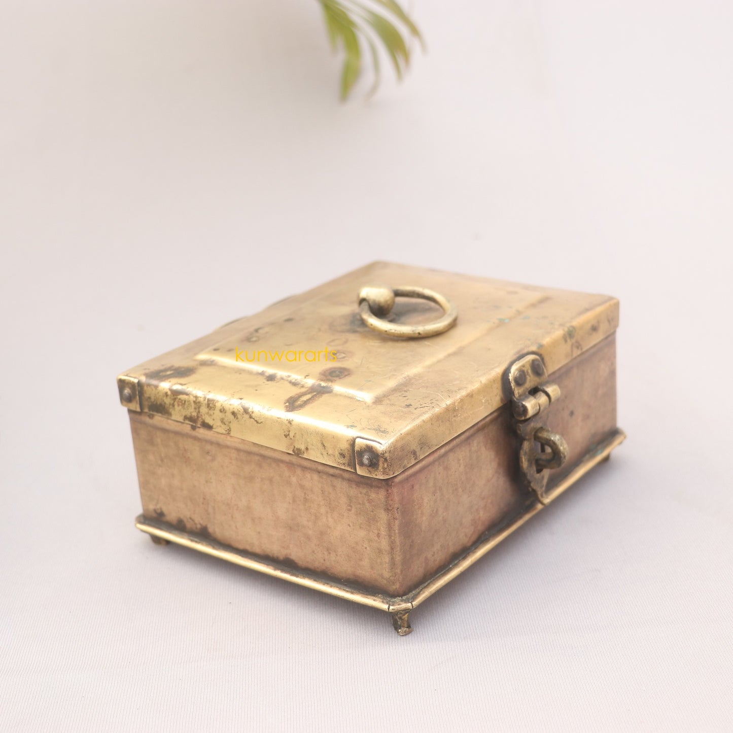 Brass Kitchen Original Indian Spice Storage Container Organizer, Home and Décor