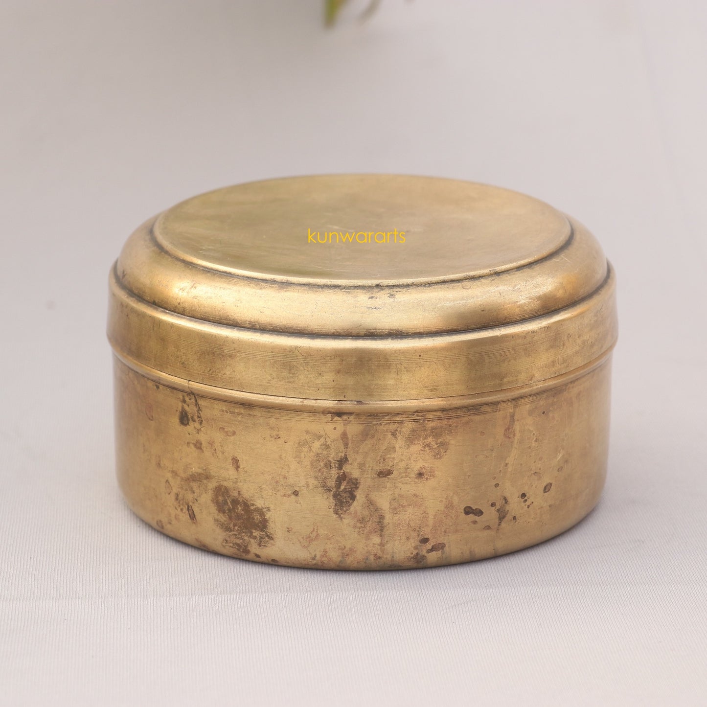 Brass Kitchen Indian Spice Storage Container Organizer, Home and Décor