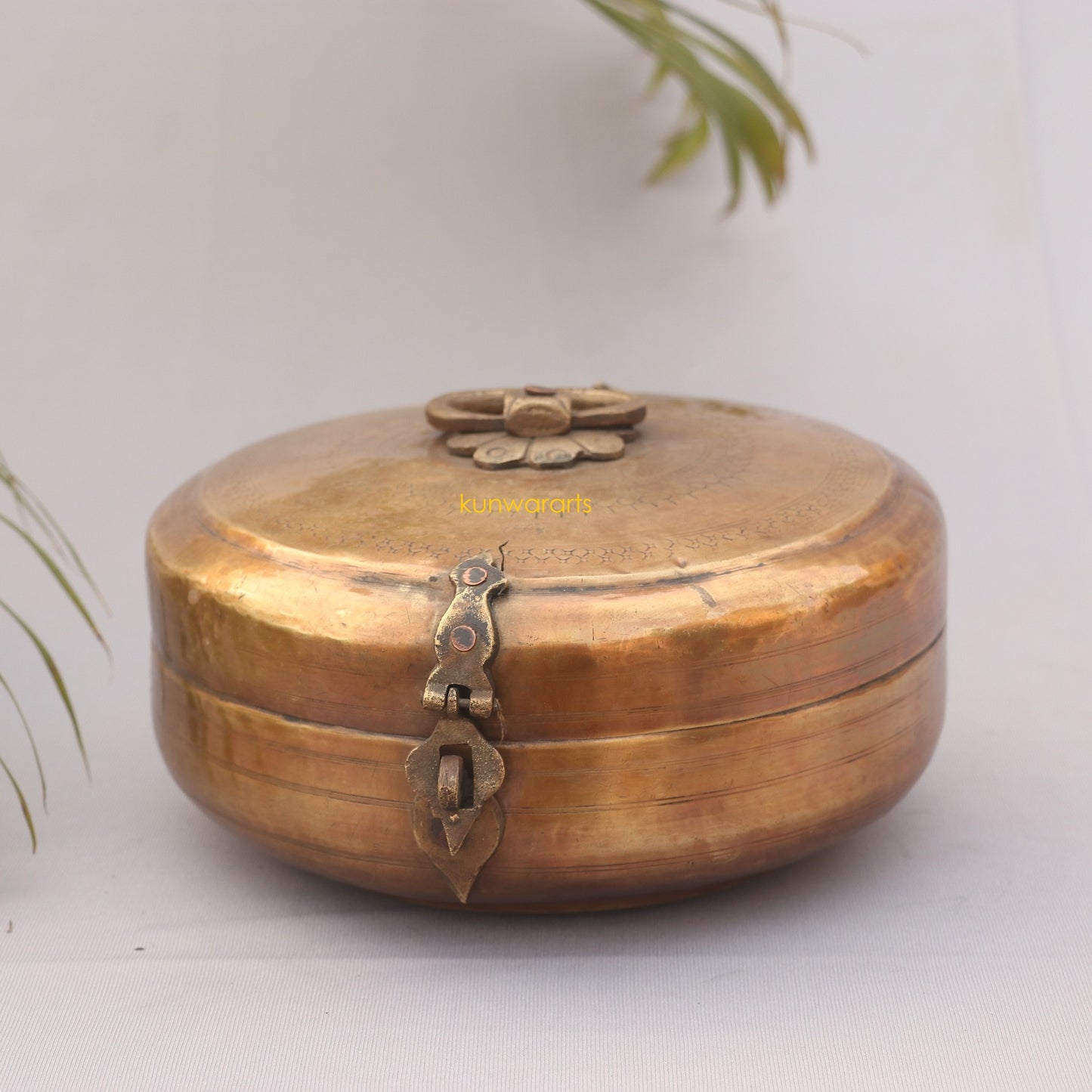 Brass Kitchen Indian Spice Storage Container
