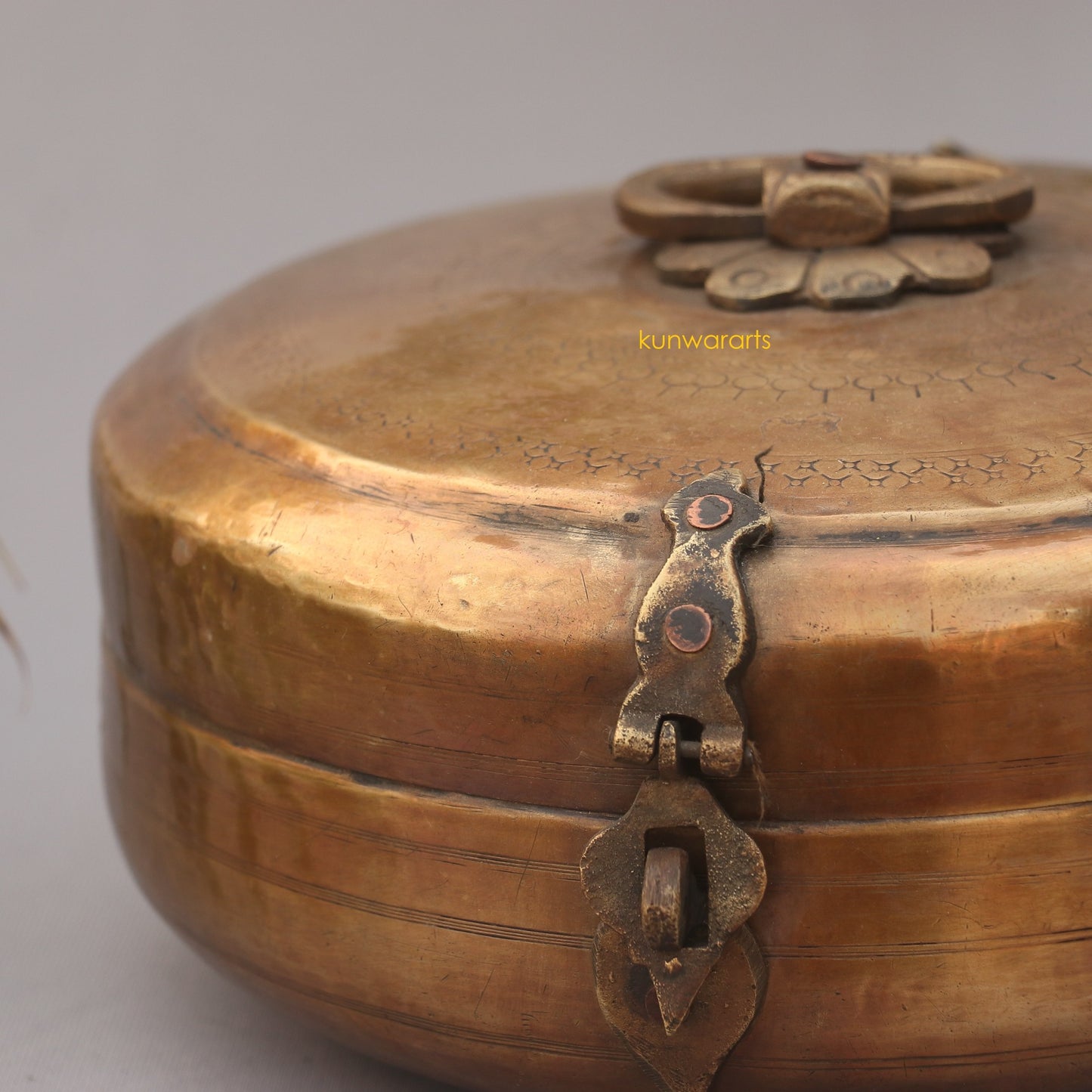 Brass Kitchen Indian Spice Storage Container