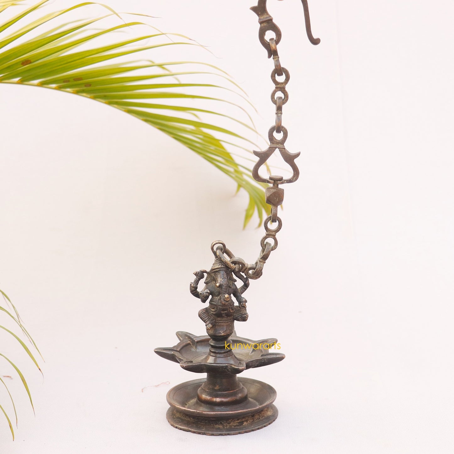 Brass Vintage Traditional Ganesh Oil Lamp
