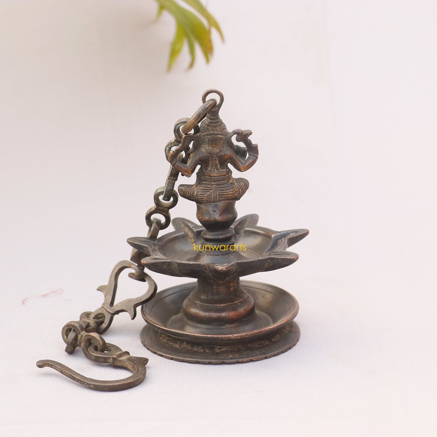 Brass Vintage Traditional Ganesh Oil Lamp