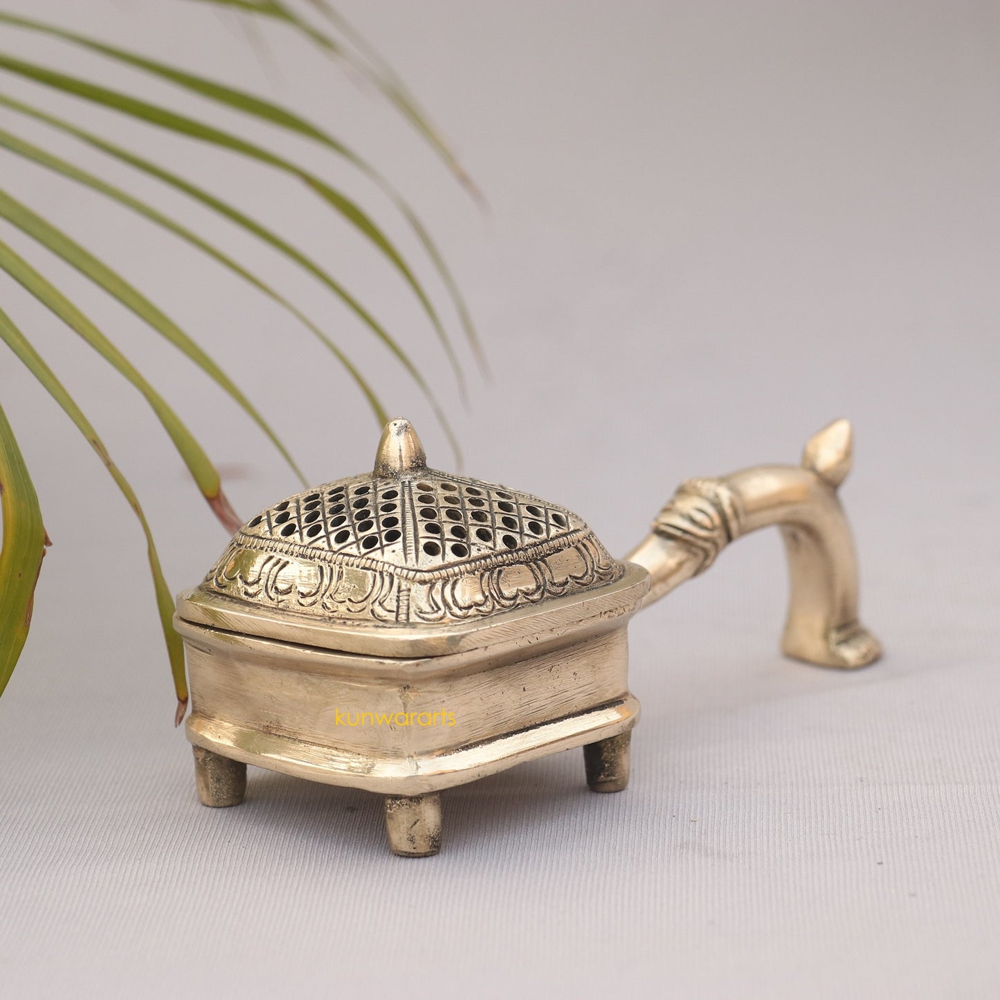 Brass Incense Burner Figurine