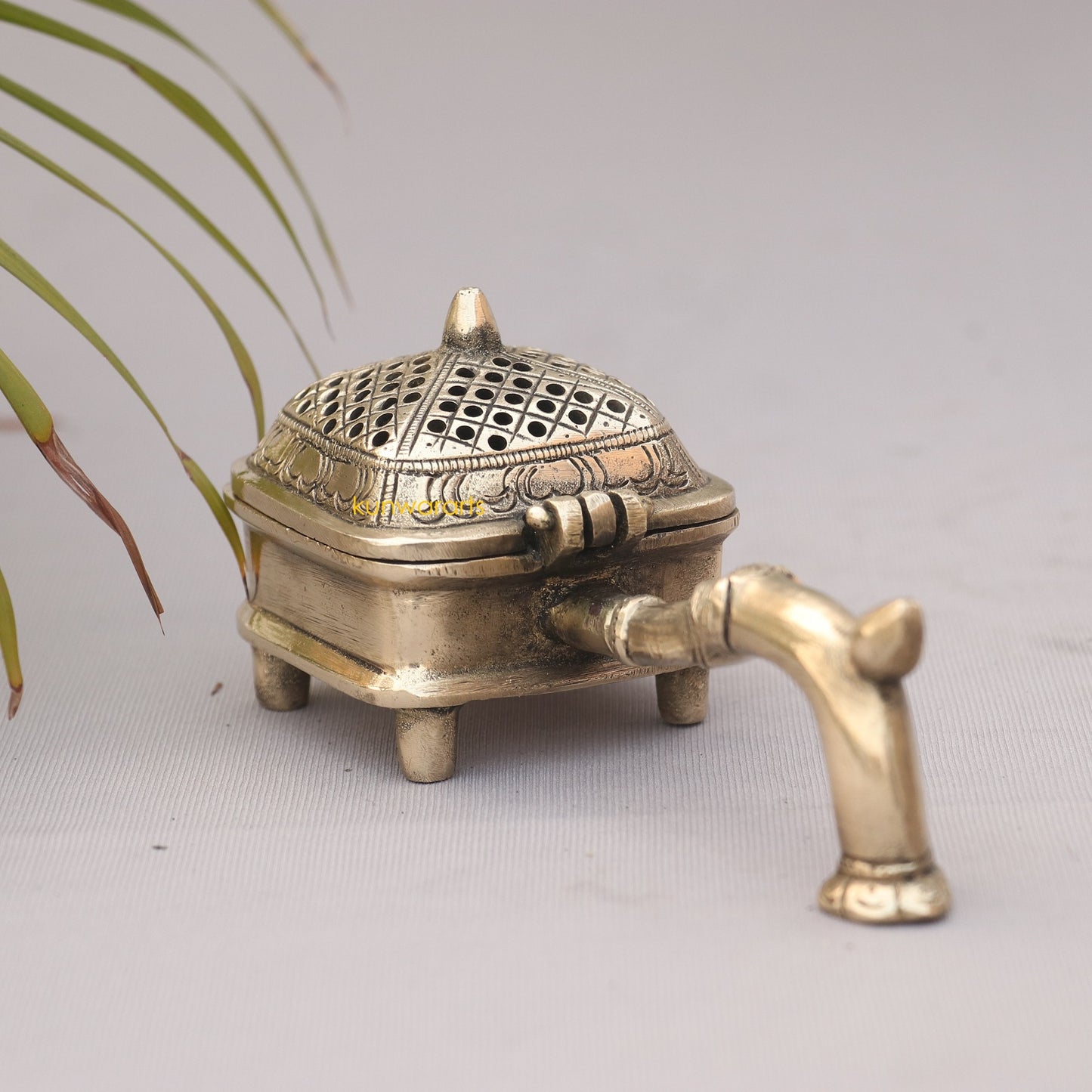 Brass Incense Burner Figurine