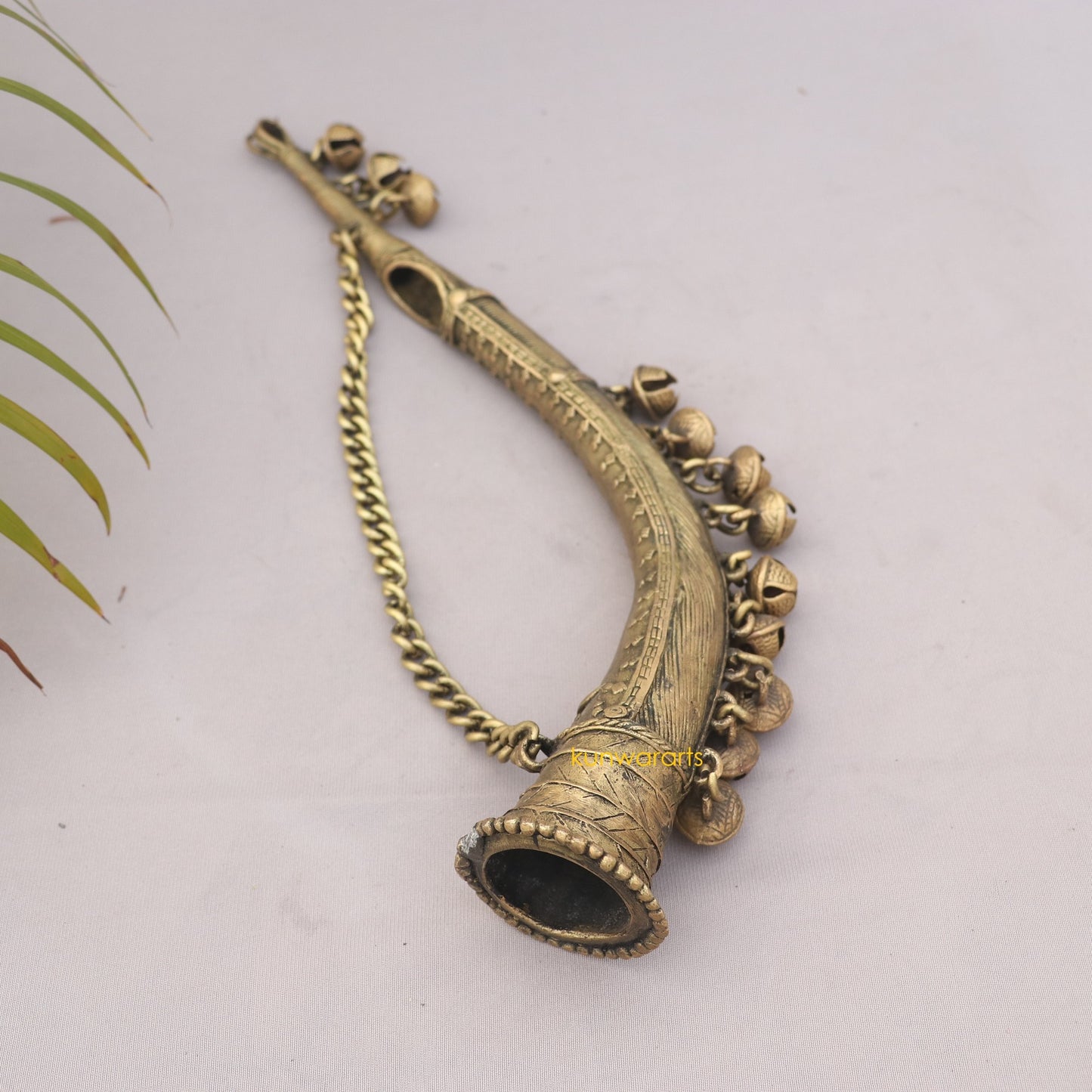 Dokra Art Musical Instrument Todi Trumpet Hanging Showpiece