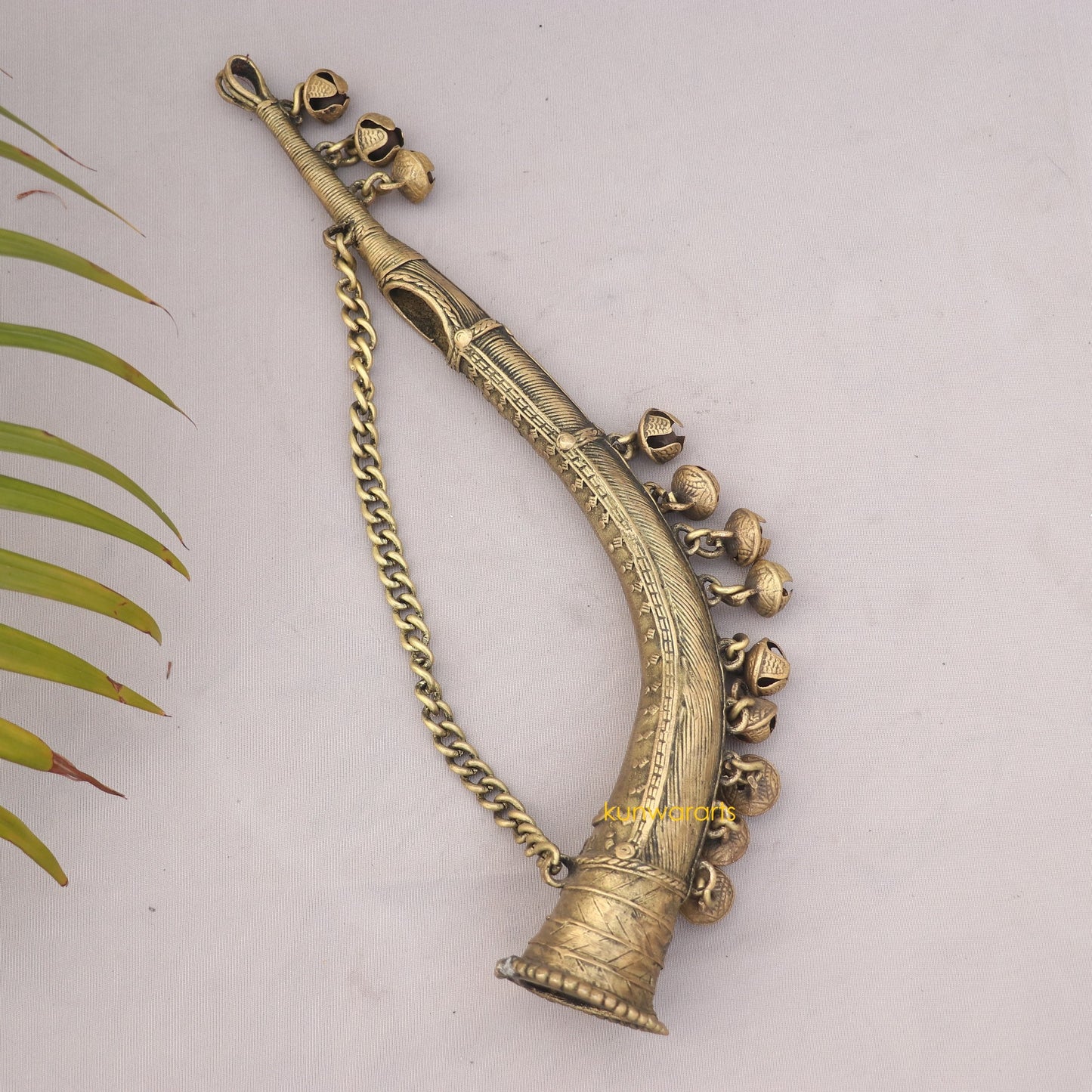 Dokra Art Musical Instrument Todi Trumpet Hanging Showpiece
