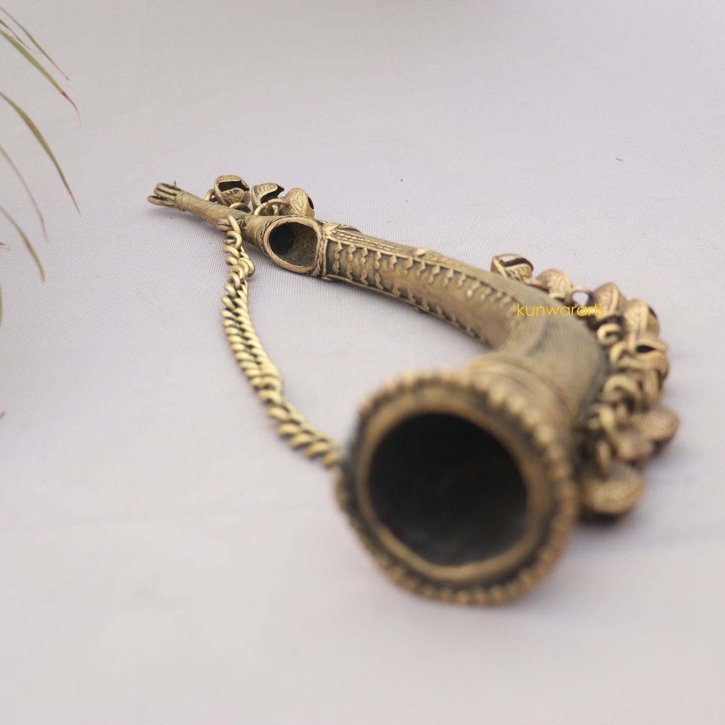 Dokra Art Musical Instrument Todi Trumpet Hanging Showpiece