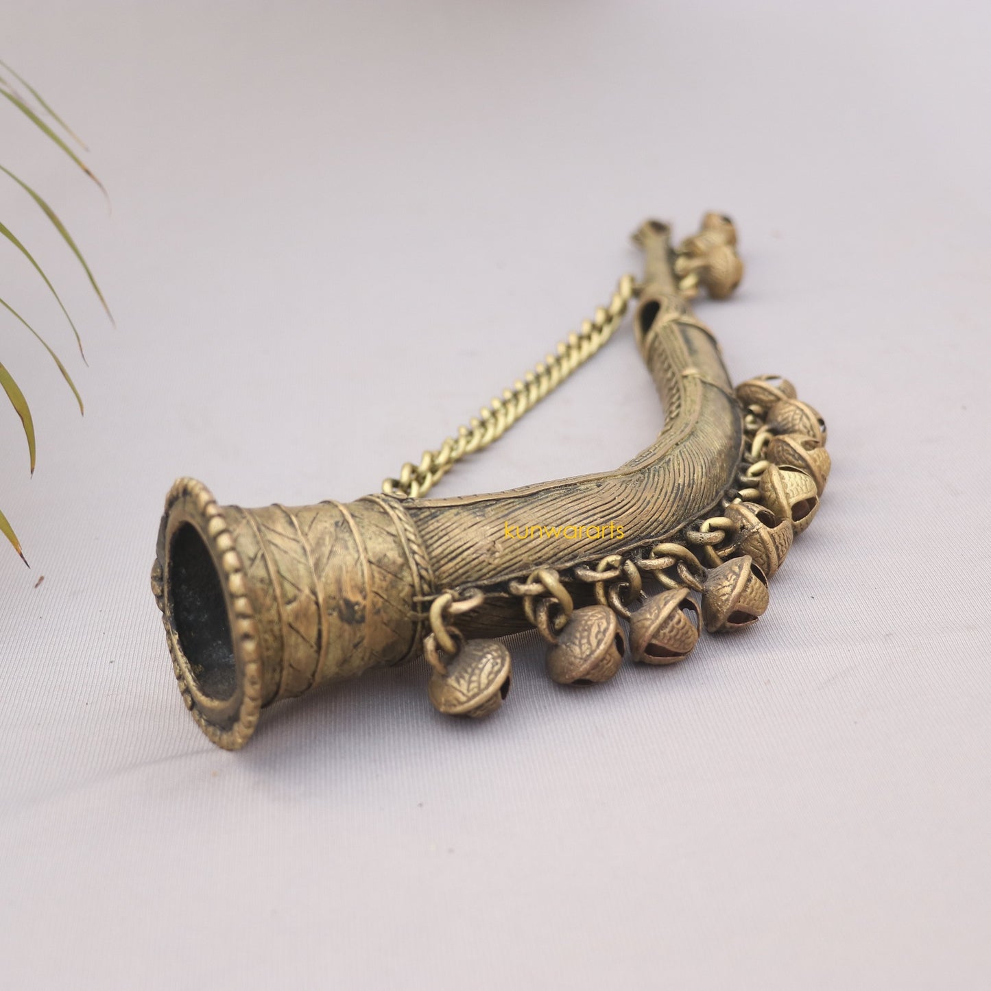 Dokra Art Musical Instrument Todi Trumpet Hanging Showpiece