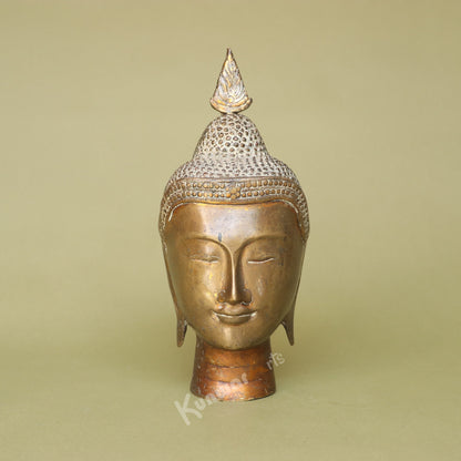 Brass Buddha Head Statue