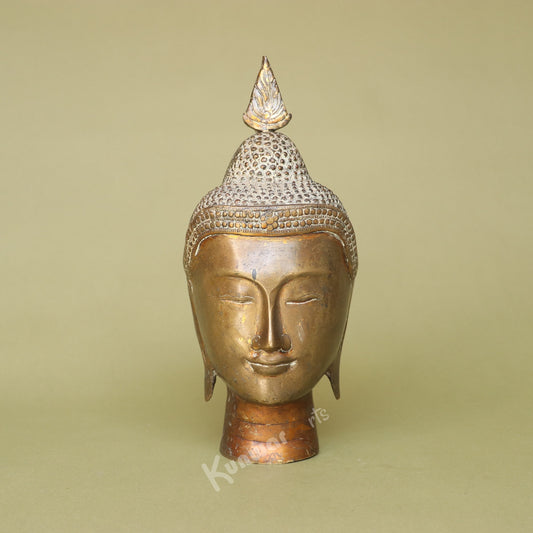 Brass Buddha Head Statue