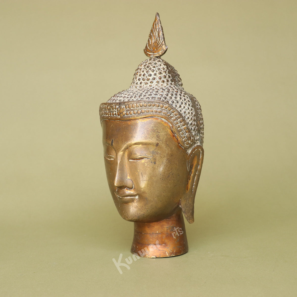Brass Buddha Head Statue