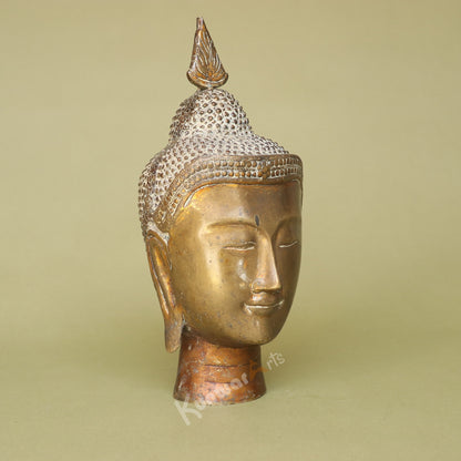 Brass Buddha Head Statue