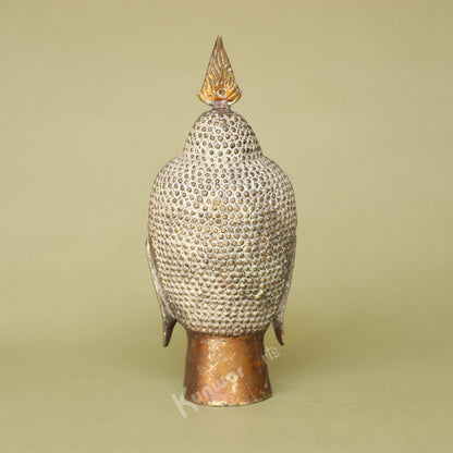 Brass Buddha Head Statue