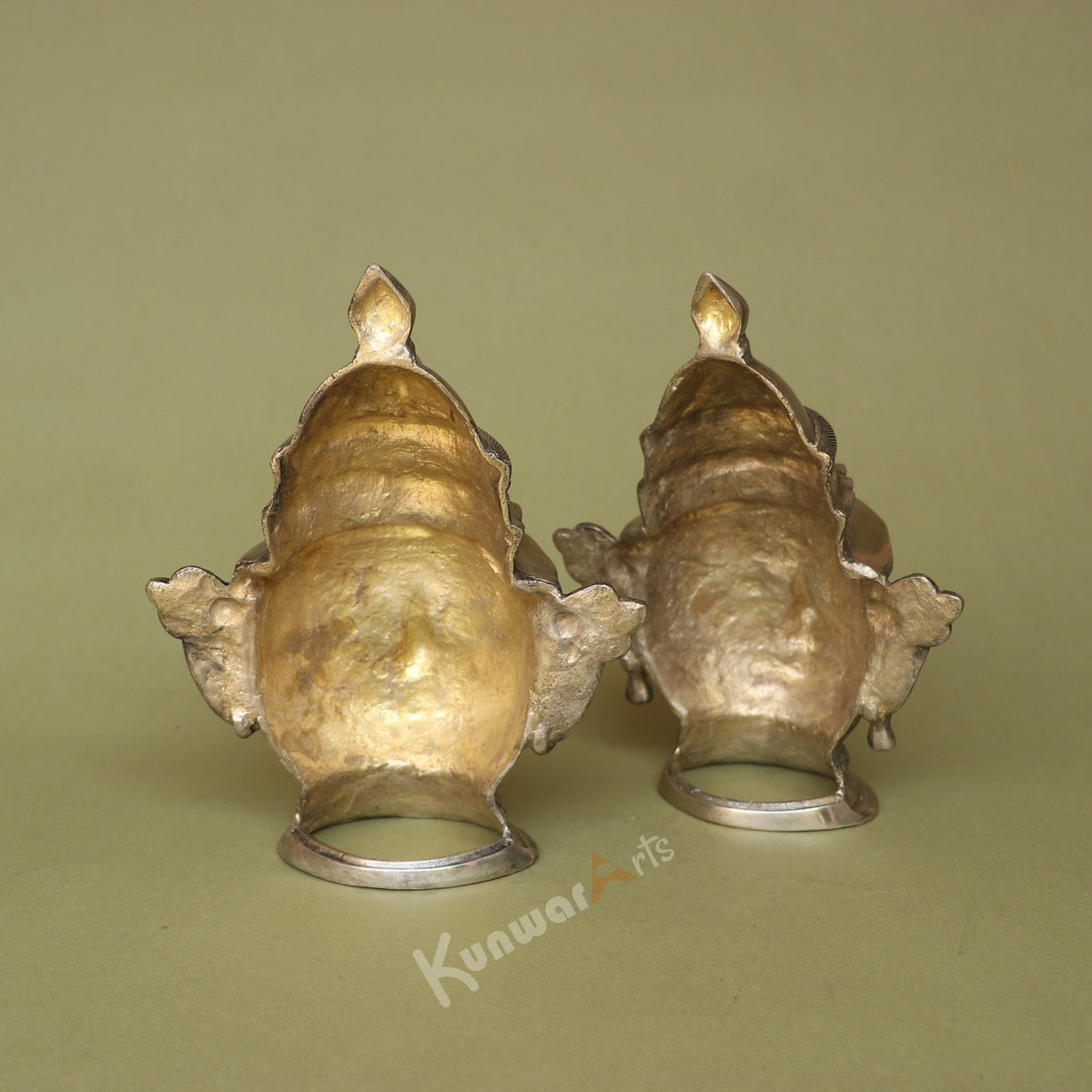 Brass Shiva Gauri Mukhlingam Face Mask 23 cm