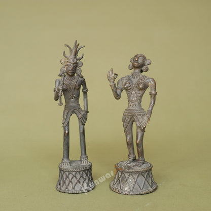 Tribal Dokra Male Female Figurine