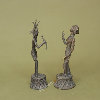Tribal Dokra Male Female Figurine