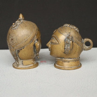 Brass Shiva Gauri Mukhlingam Head