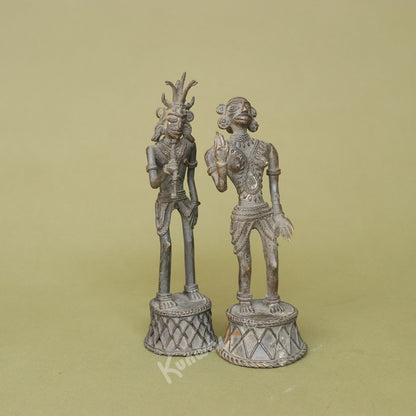 Tribal Dokra Male Female Figurine