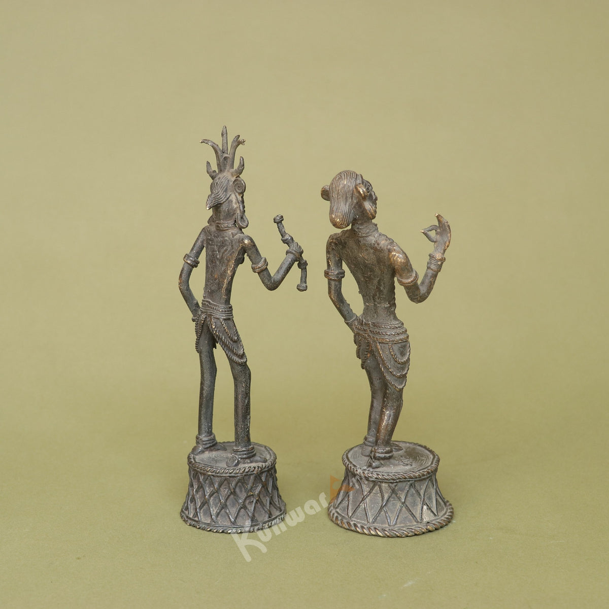 Tribal Dokra Male Female Figurine