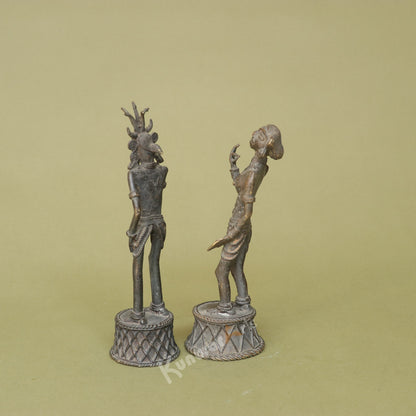 Tribal Dokra Male Female Figurine