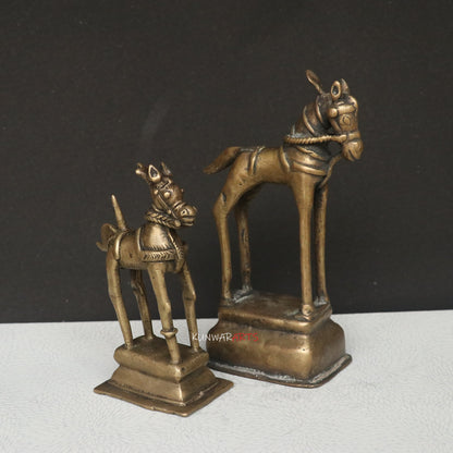 Timeless Elegance in Brass The Charm of Horse Décor Brass Pair