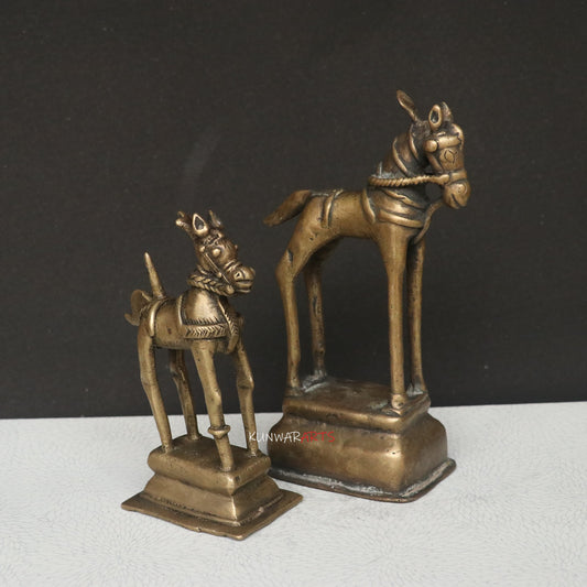 Timeless Elegance in Brass The Charm of Horse Décor Brass Pair