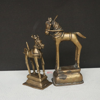 Timeless Elegance in Brass The Charm of Horse Décor Brass Pair