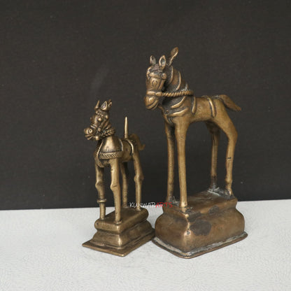 Timeless Elegance in Brass The Charm of Horse Décor Brass Pair