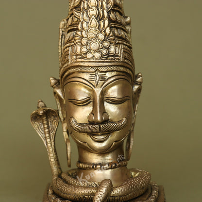 Brass Lord Shiva Head